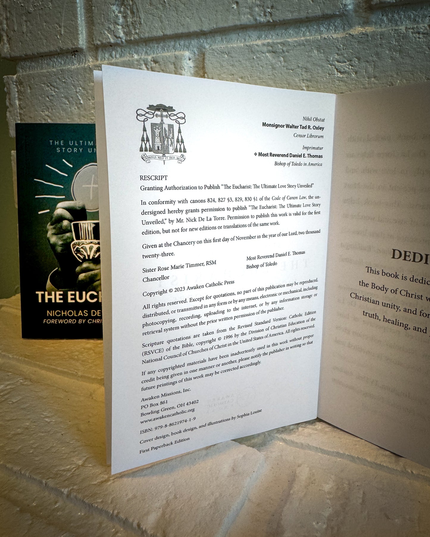 SIGNED COPY of The Eucharist: The Ultimate Love Story Unveiled