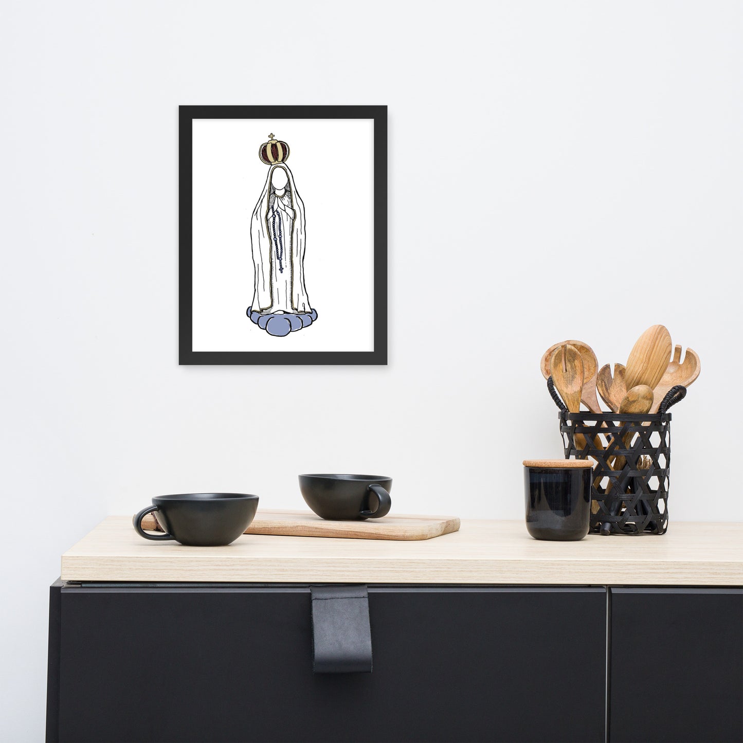 "Our Lady of Fatima" - Framed Poster