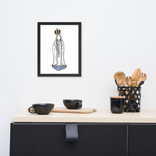 "Our Lady of Fatima" - Framed Poster