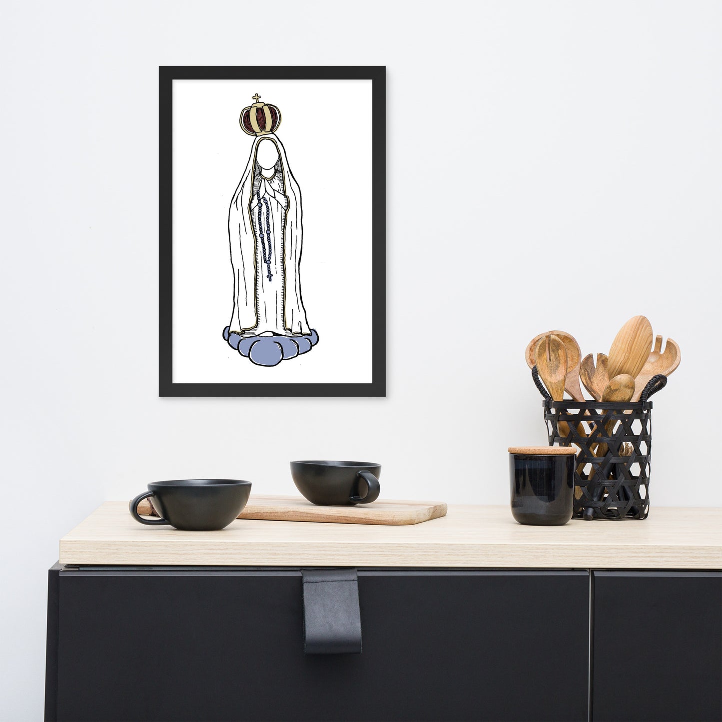 "Our Lady of Fatima" - Framed Poster