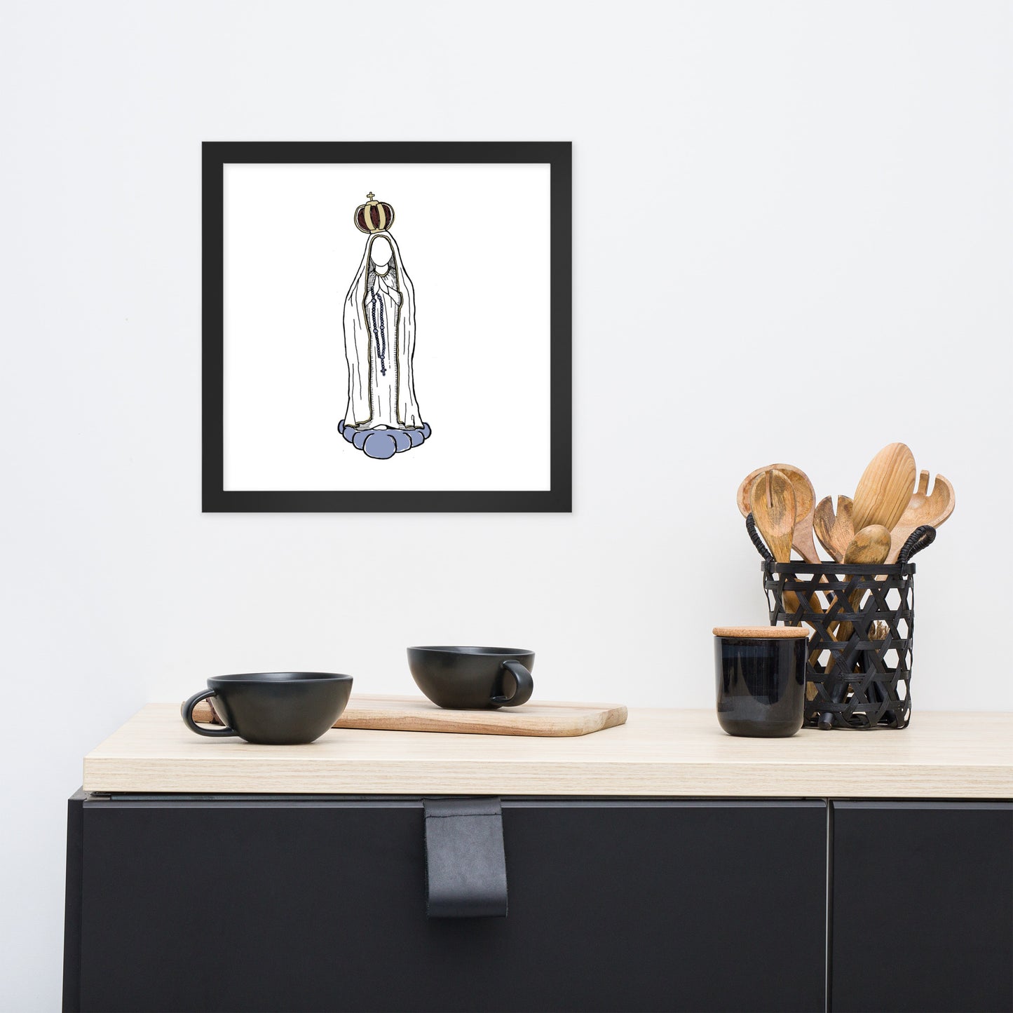 "Our Lady of Fatima" - Framed Poster