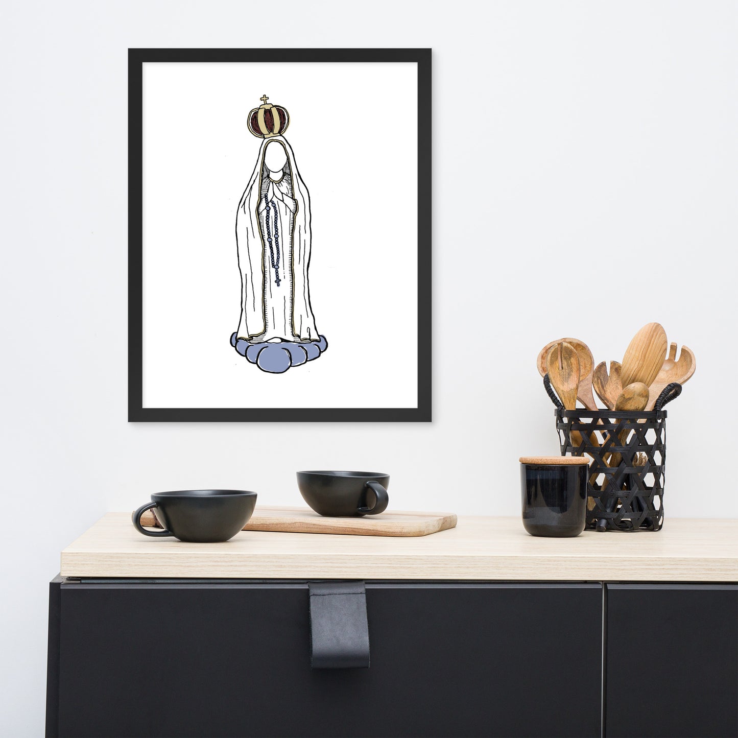 "Our Lady of Fatima" - Framed Poster