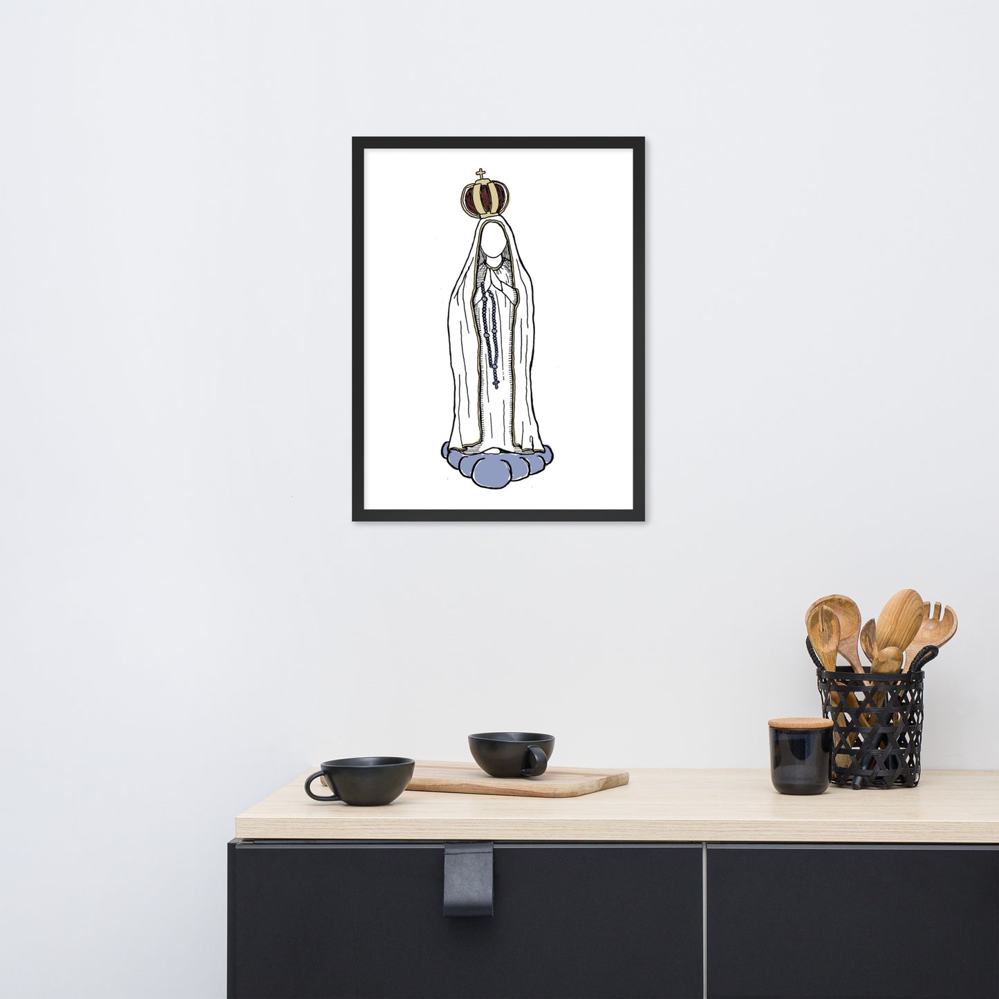 "Our Lady of Fatima" - Framed Poster