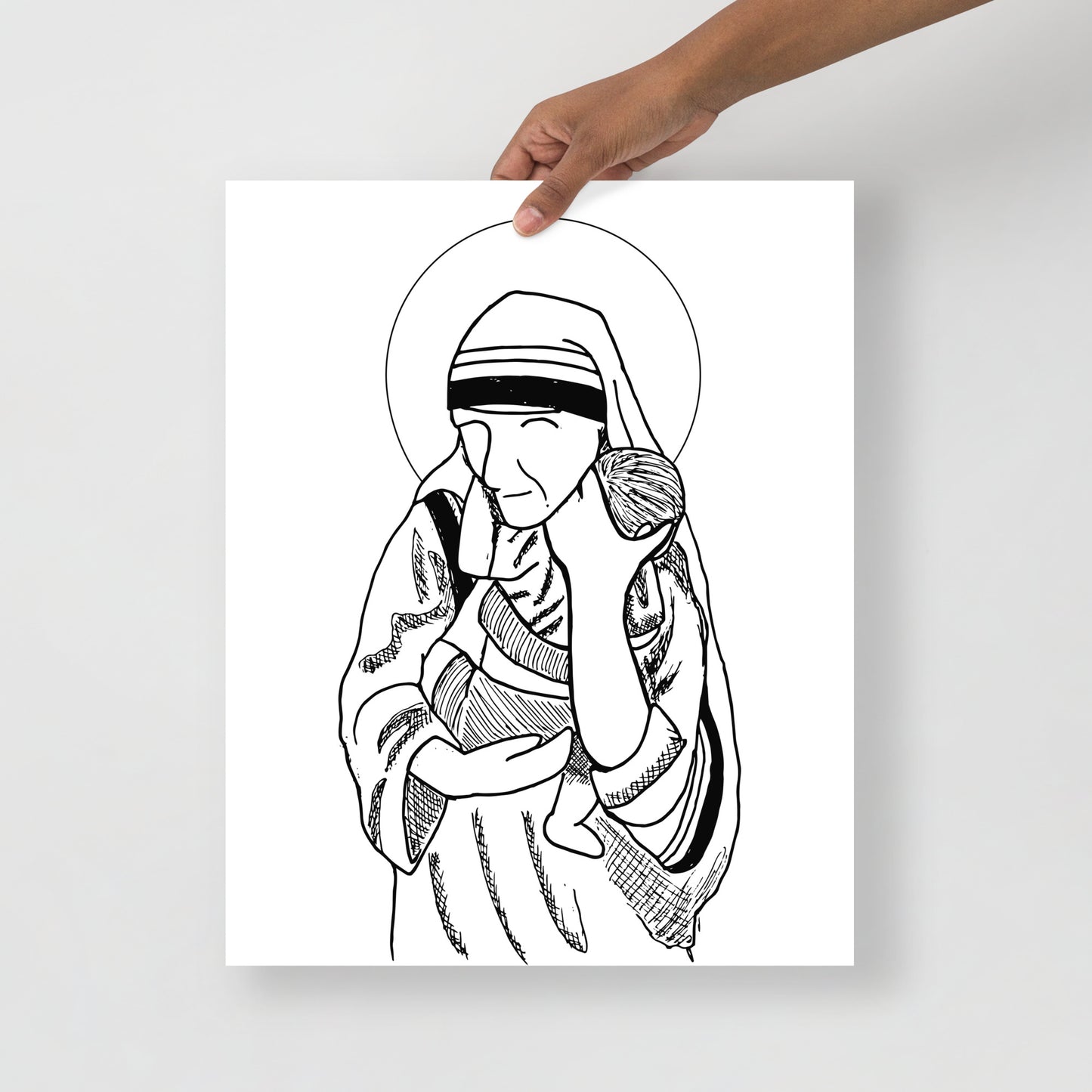 "Mother Teresa and Child" - Print Only
