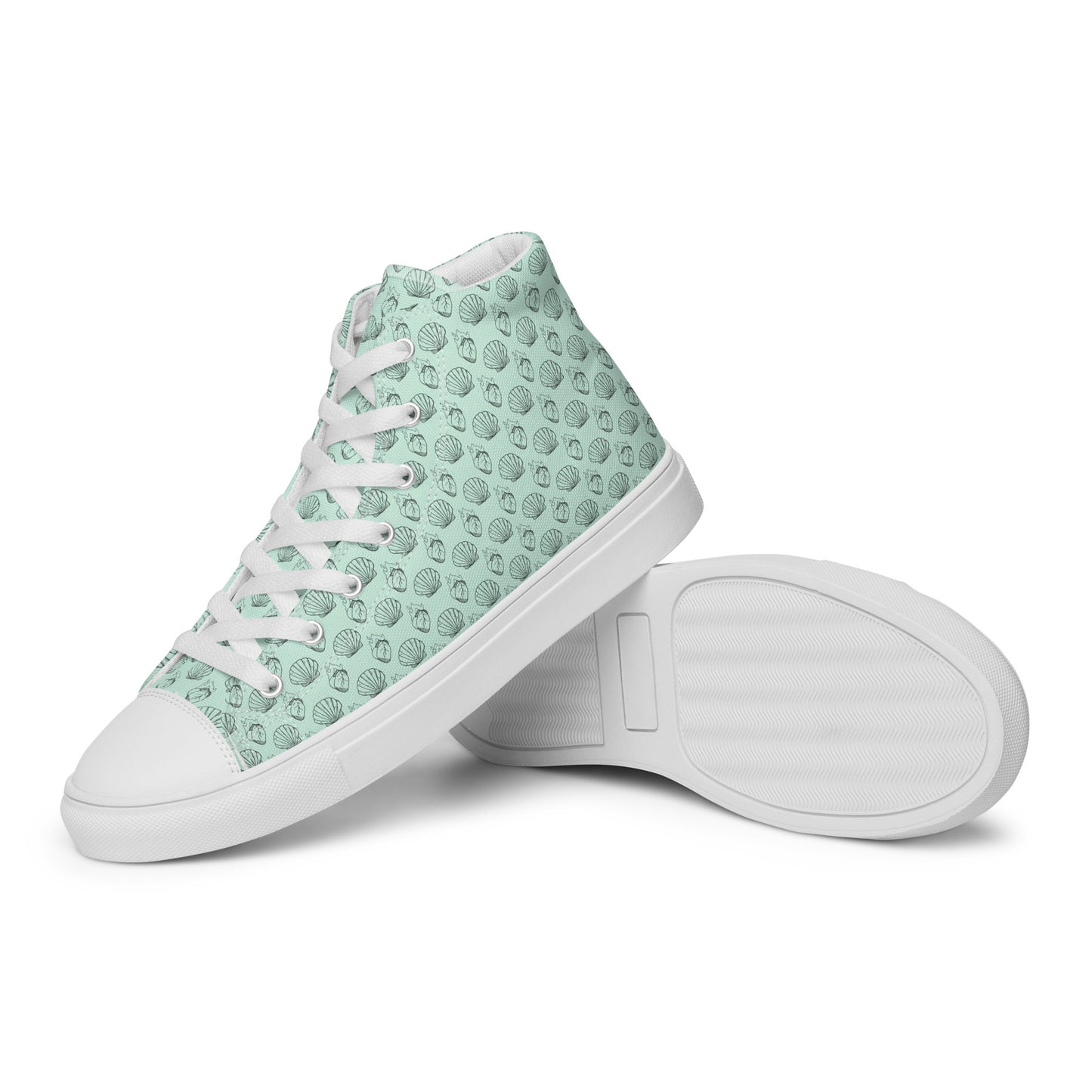 Walking with the Saints | St. Augustine of Hippo—Men’s high top canvas shoes