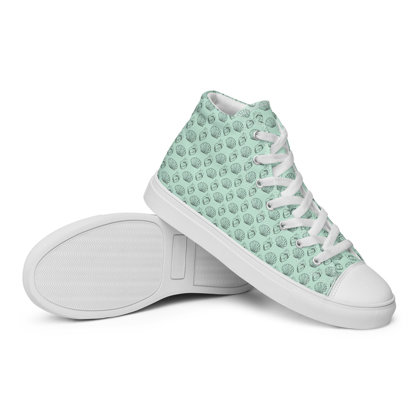 Walking with the Saints | St. Augustine of Hippo—Men’s high top canvas shoes