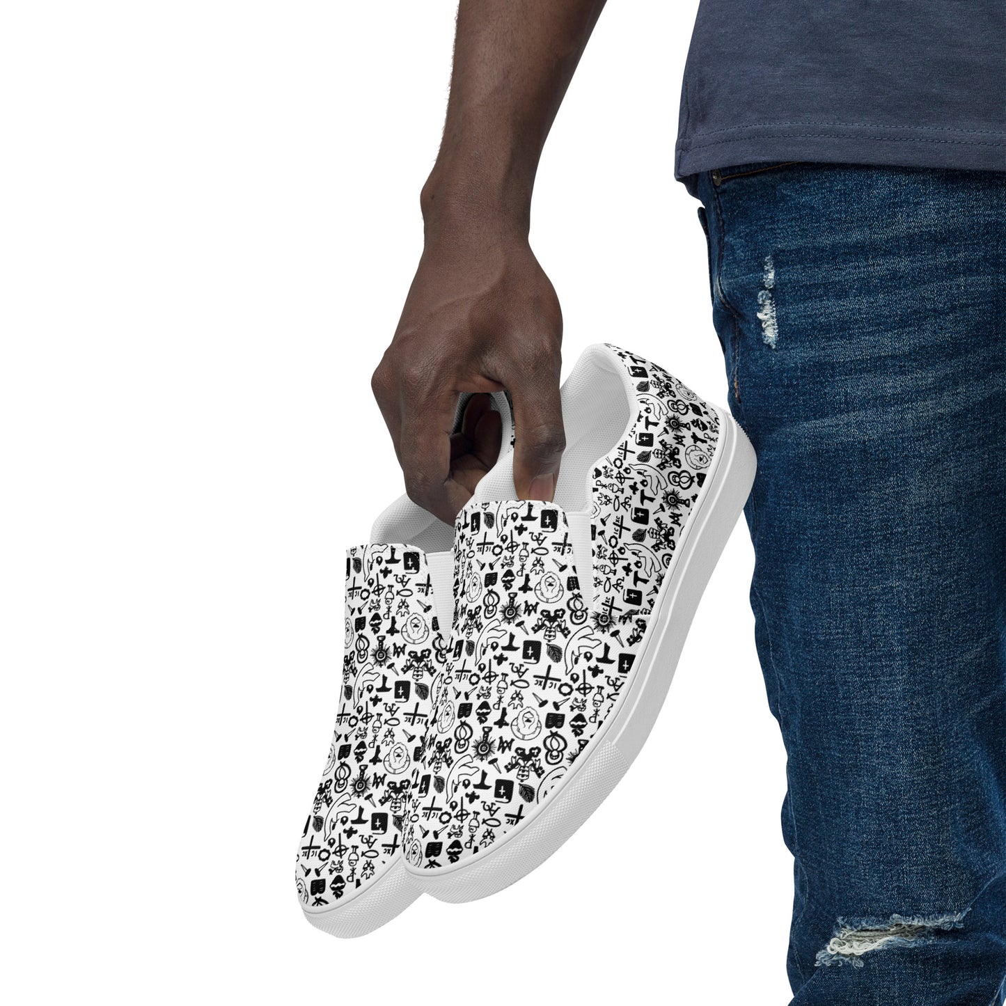 "Walking with the Saints | Uber Catholic" - Men’s Slip-Ons