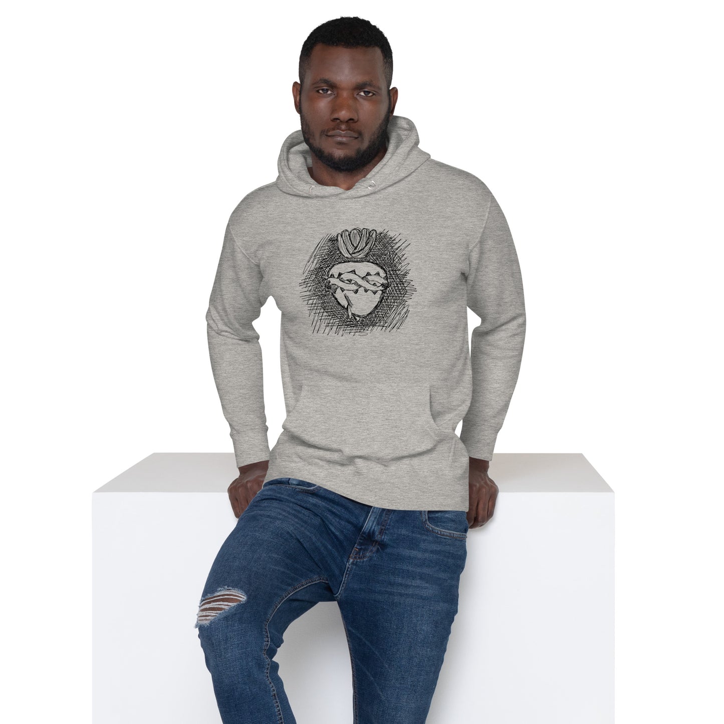 "Sacred Heart of Jesus" — Unisex Hoodie