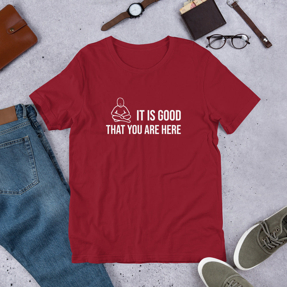 "It Is Good" White Text - Unisex t-shirt