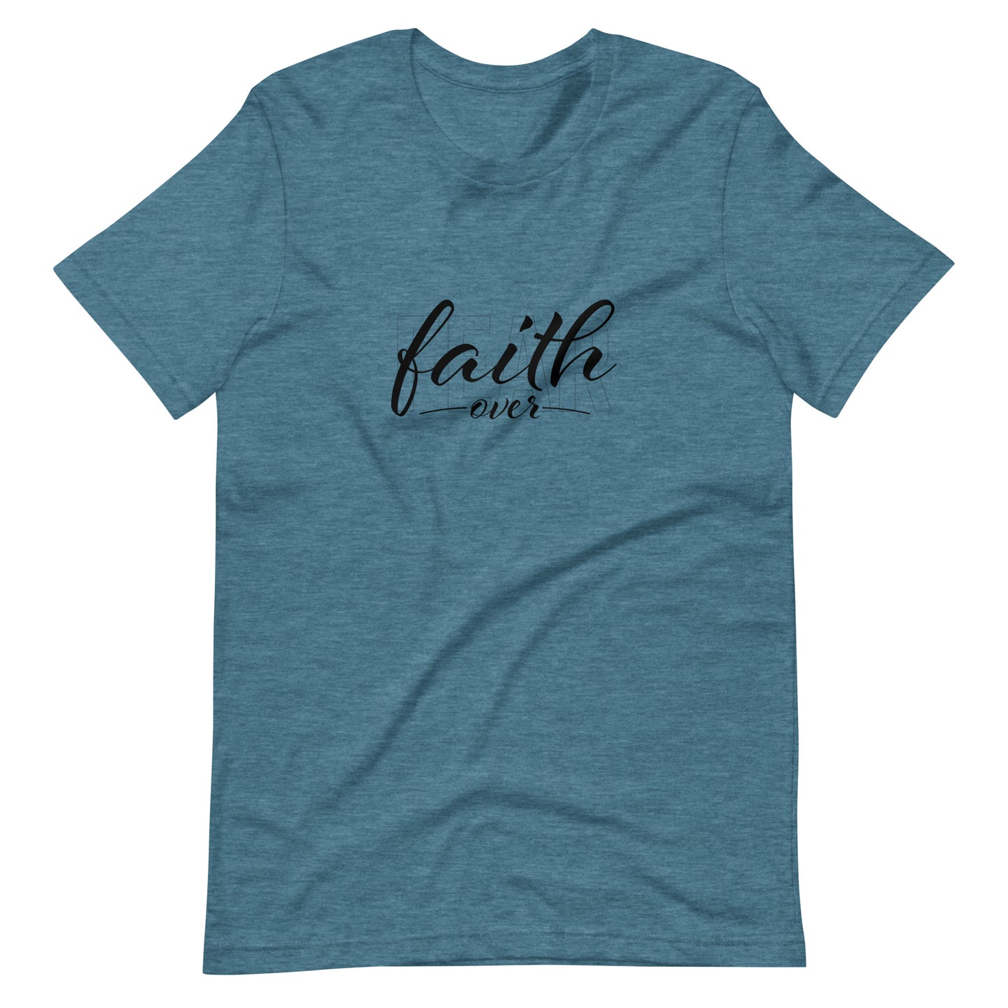 "Faith Over Fear" Black Text - Unisex Tee