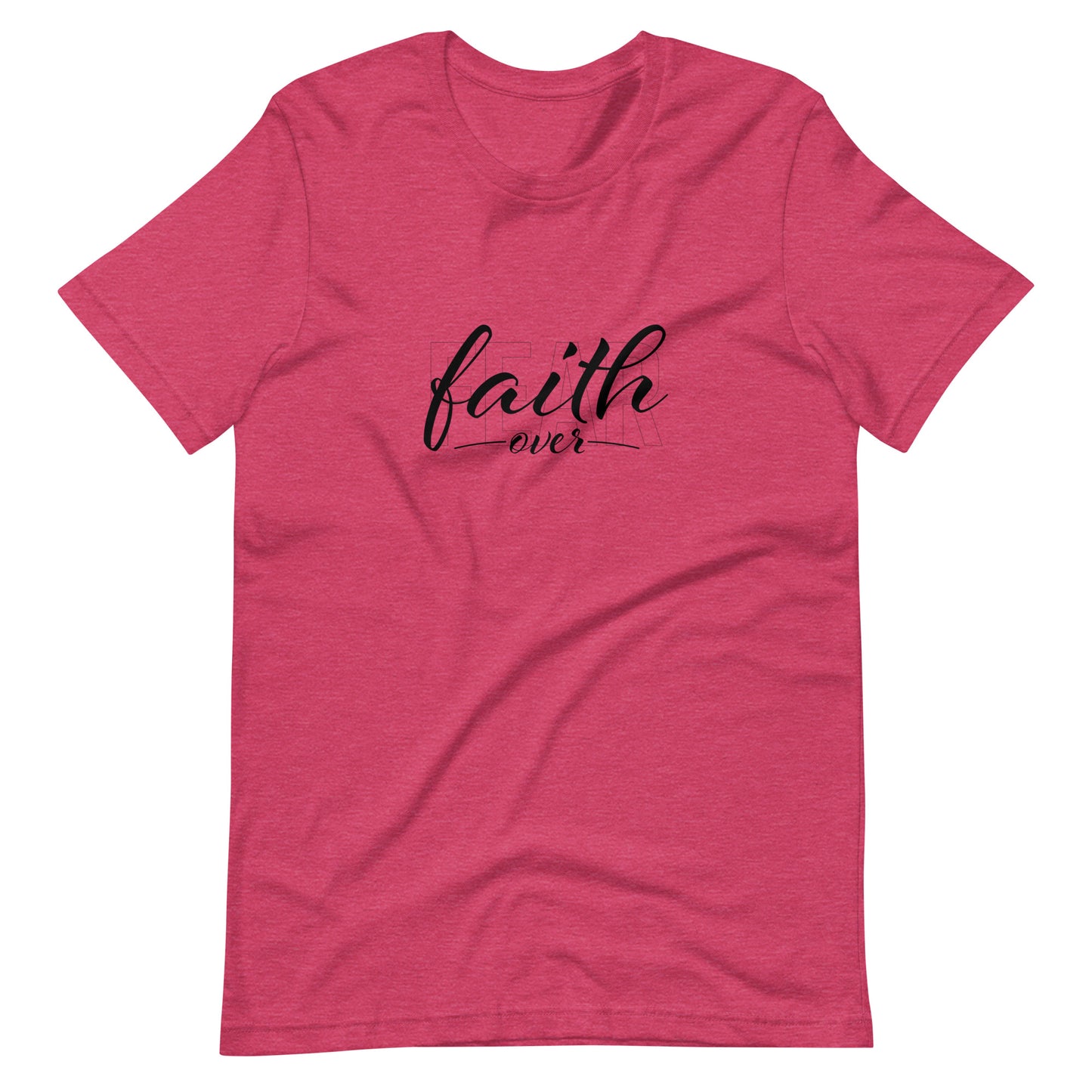 "Faith Over Fear" Black Text - Unisex Tee