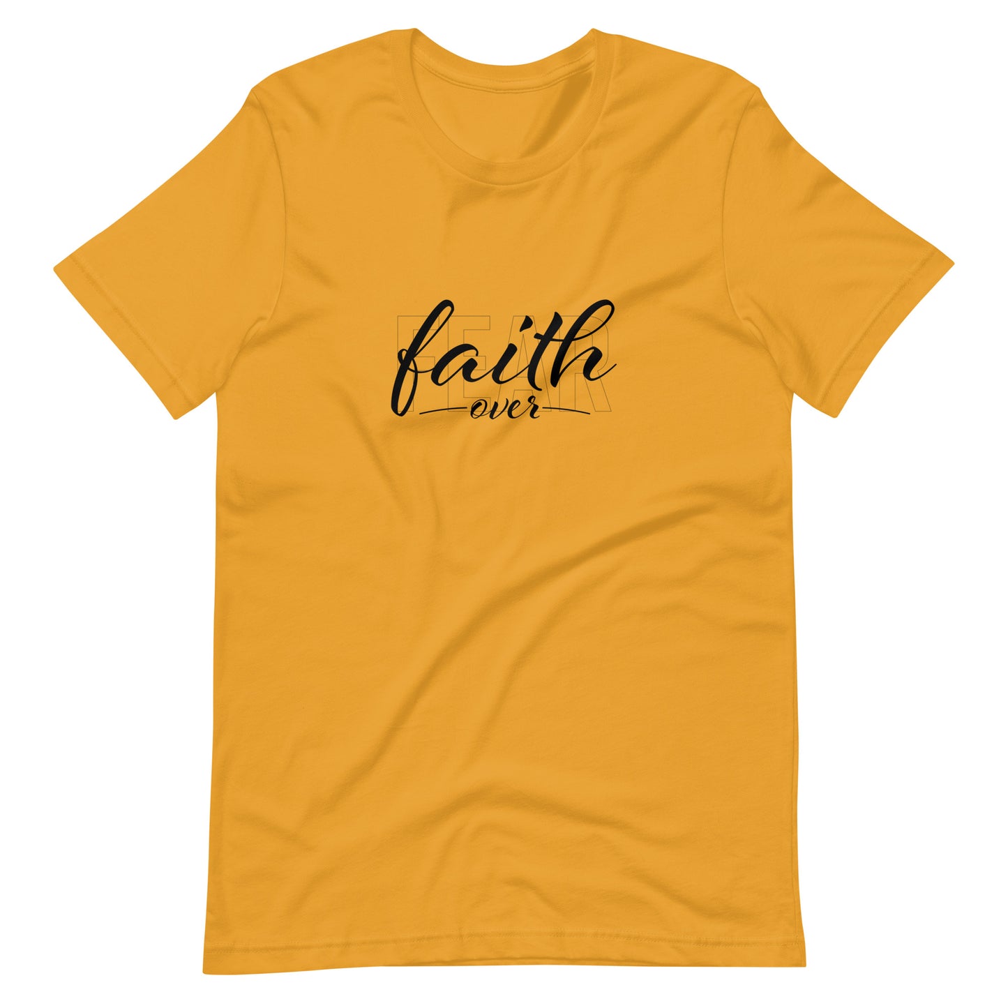 "Faith Over Fear" Black Text - Unisex Tee
