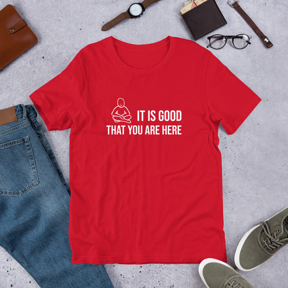"It Is Good" White Text - Unisex t-shirt