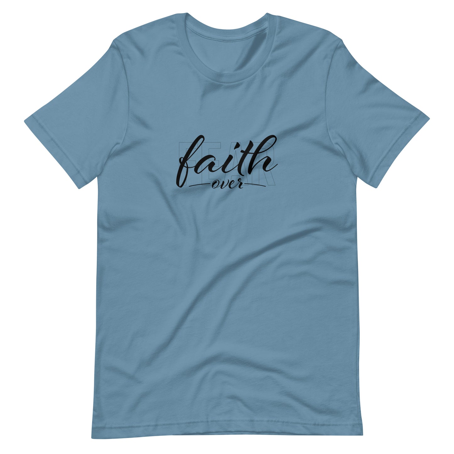 "Faith Over Fear" Black Text - Unisex Tee