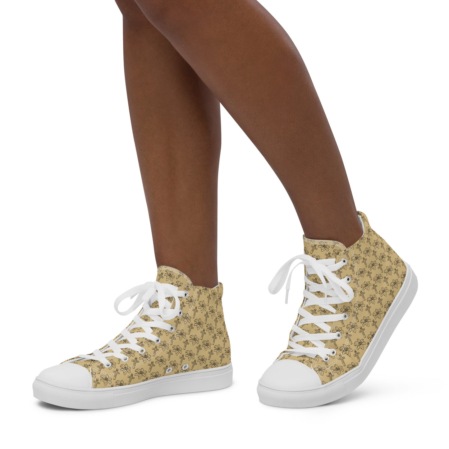 Walking with the Saints | St. Catherine of Siena—Women’s high top canvas shoes