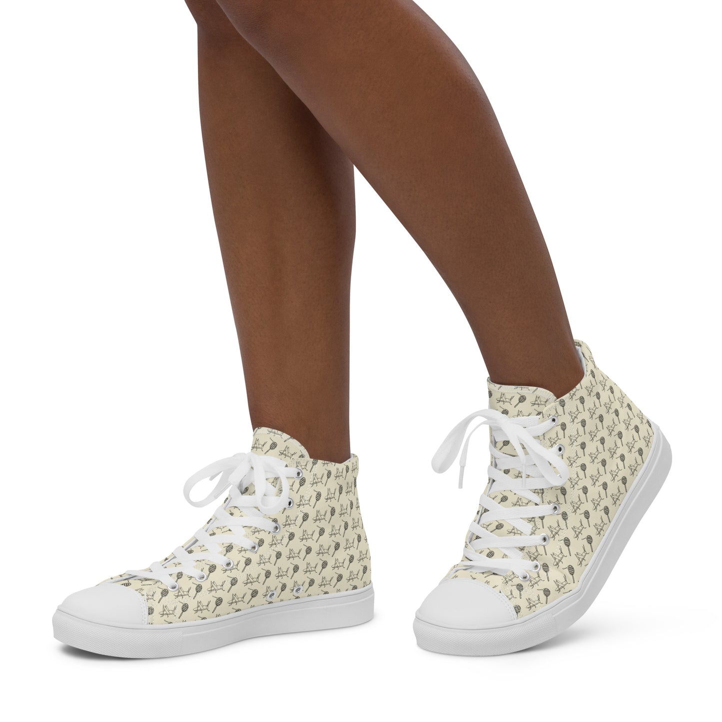 Walking with the Saints | St. John the Baptist—Women’s high top canvas shoes