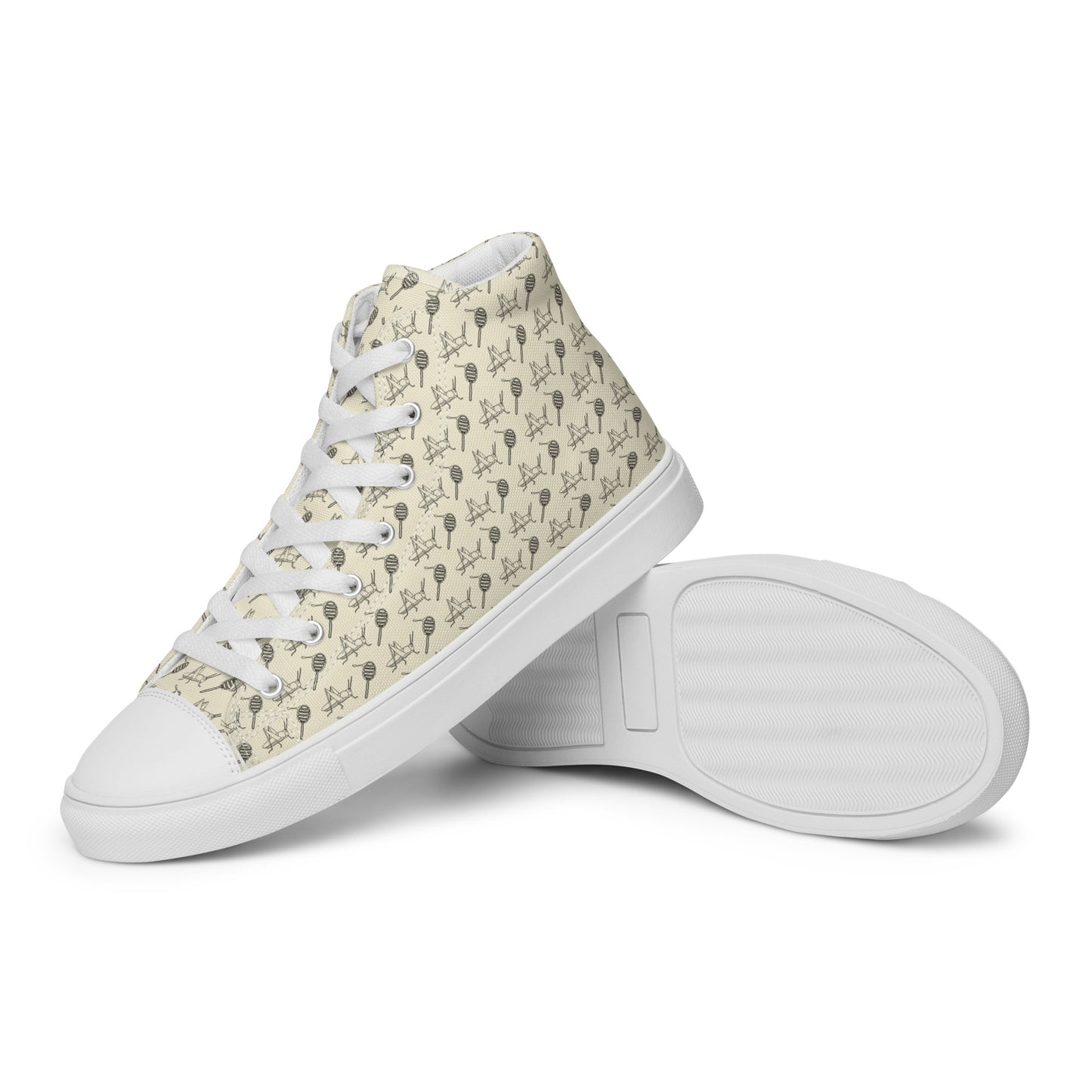 Walking with the Saints | St. John the Baptist—Women’s high top canvas shoes