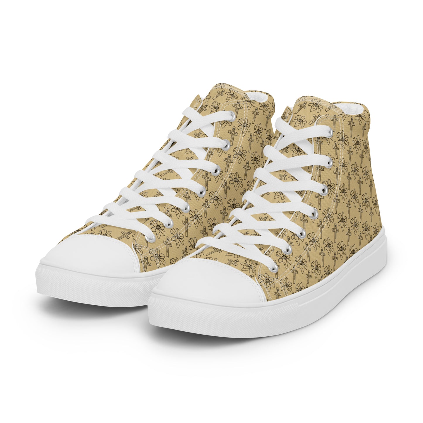 Walking with the Saints | St. Catherine of Siena—Women’s high top canvas shoes