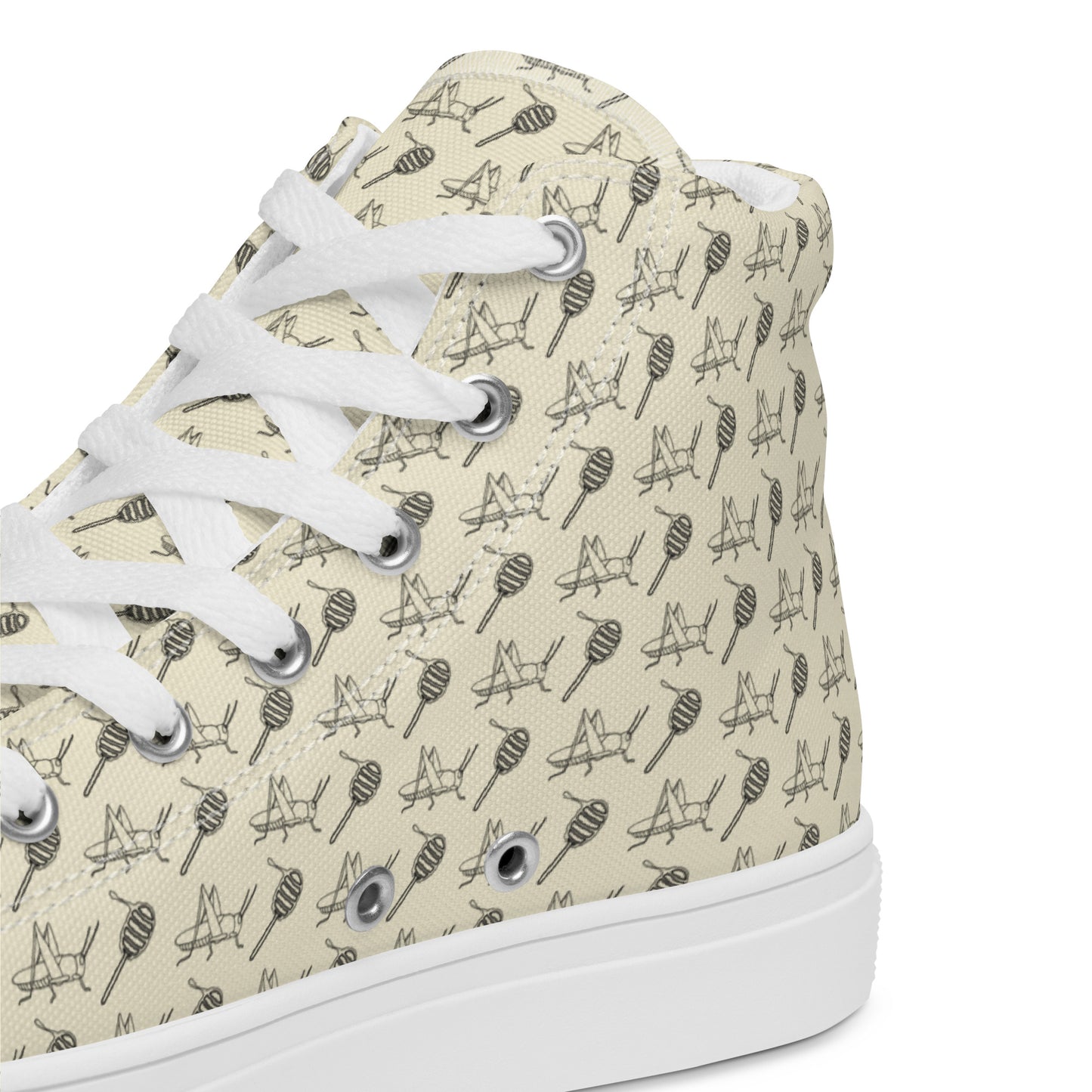 Walking with the Saints | St. John the Baptist—Women’s high top canvas shoes