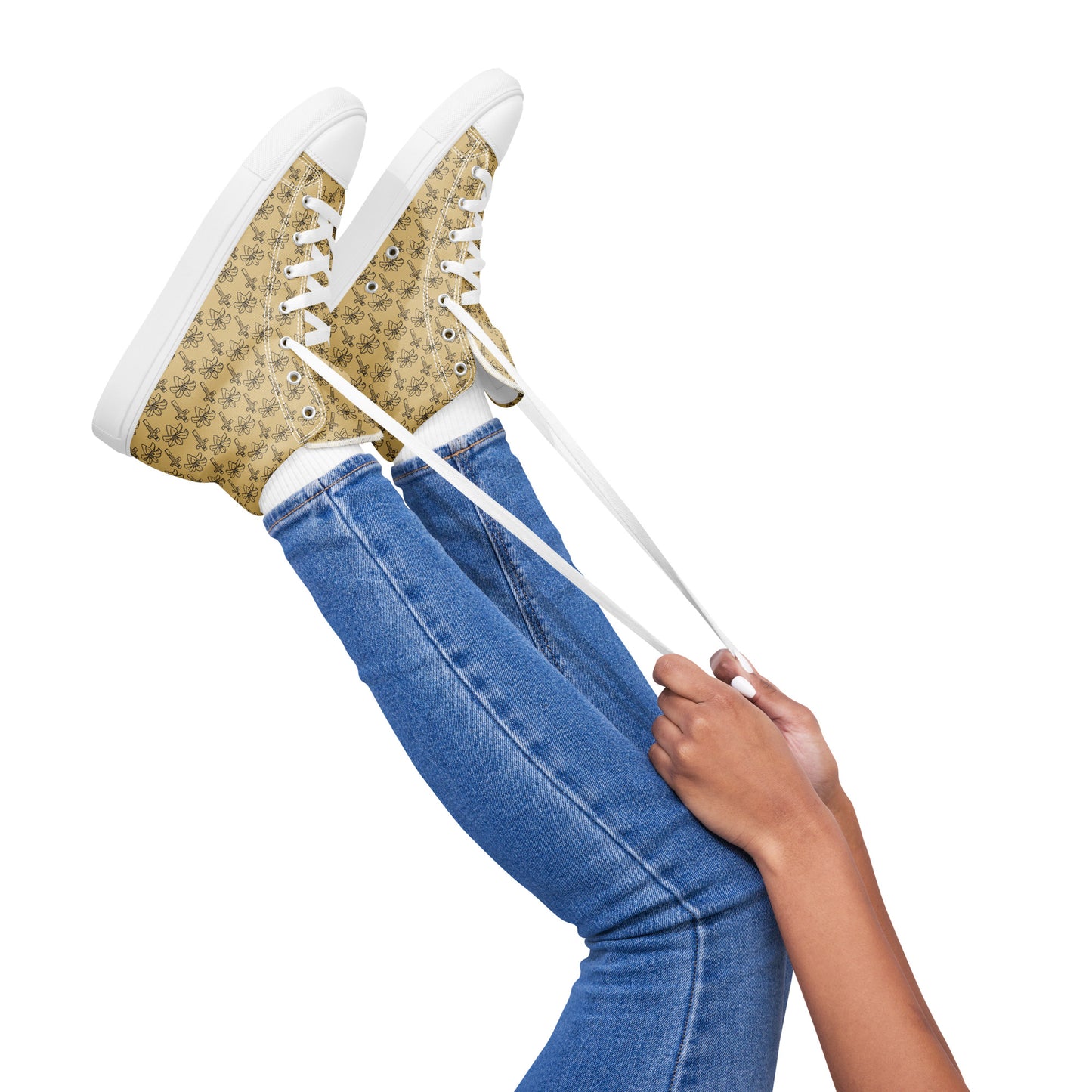 Walking with the Saints | St. Catherine of Siena—Women’s high top canvas shoes