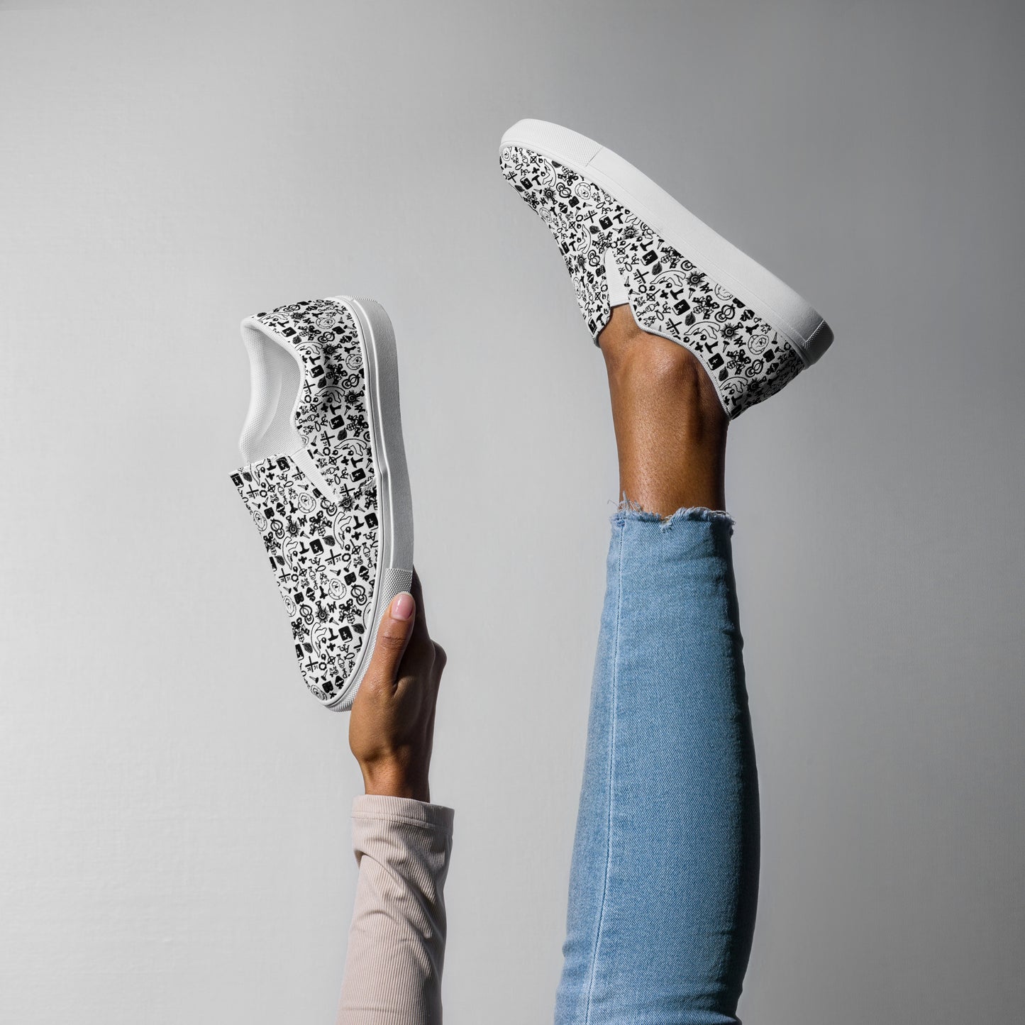 "Walking with the Saints | Uber Catholic" - Women’s Slip-Ons