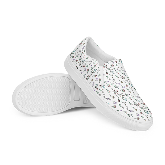 "Walking with the Saints | Little Field of Flowers"—Men’s Slip-Ons