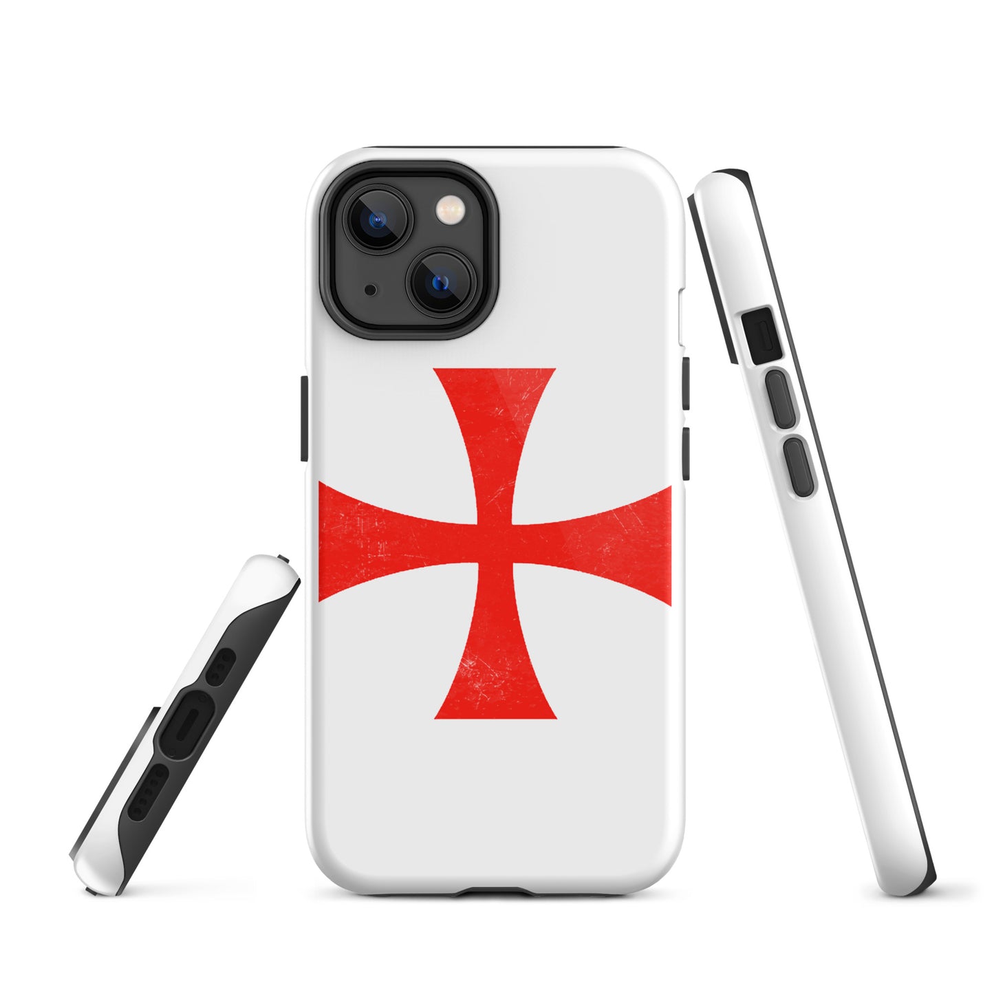 "Battleworn Templar Cross" - iPhone case