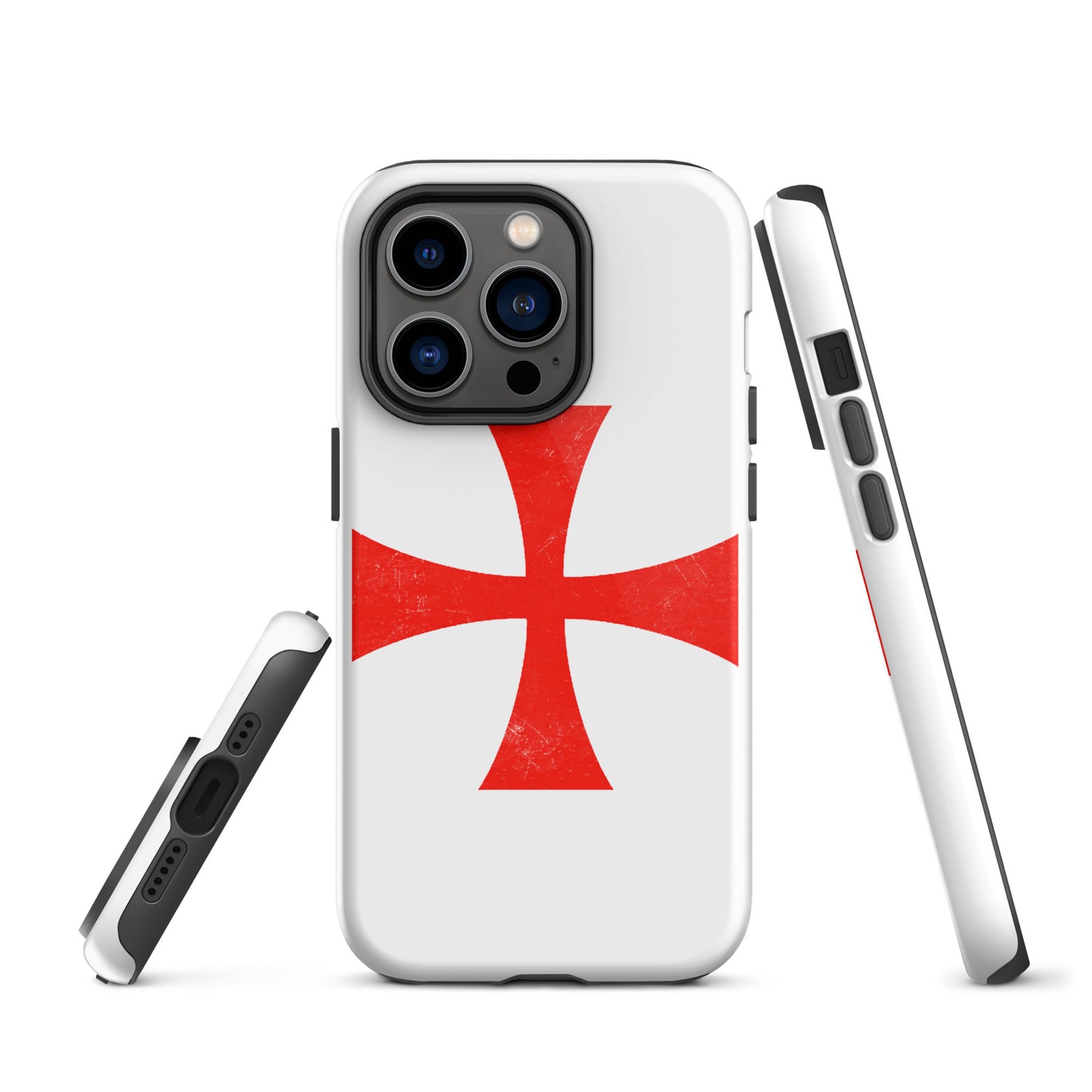 "Battleworn Templar Cross" - iPhone case