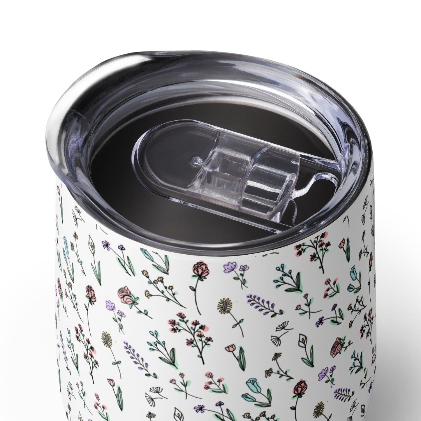 "Little Field of Flowers" - Wine tumbler