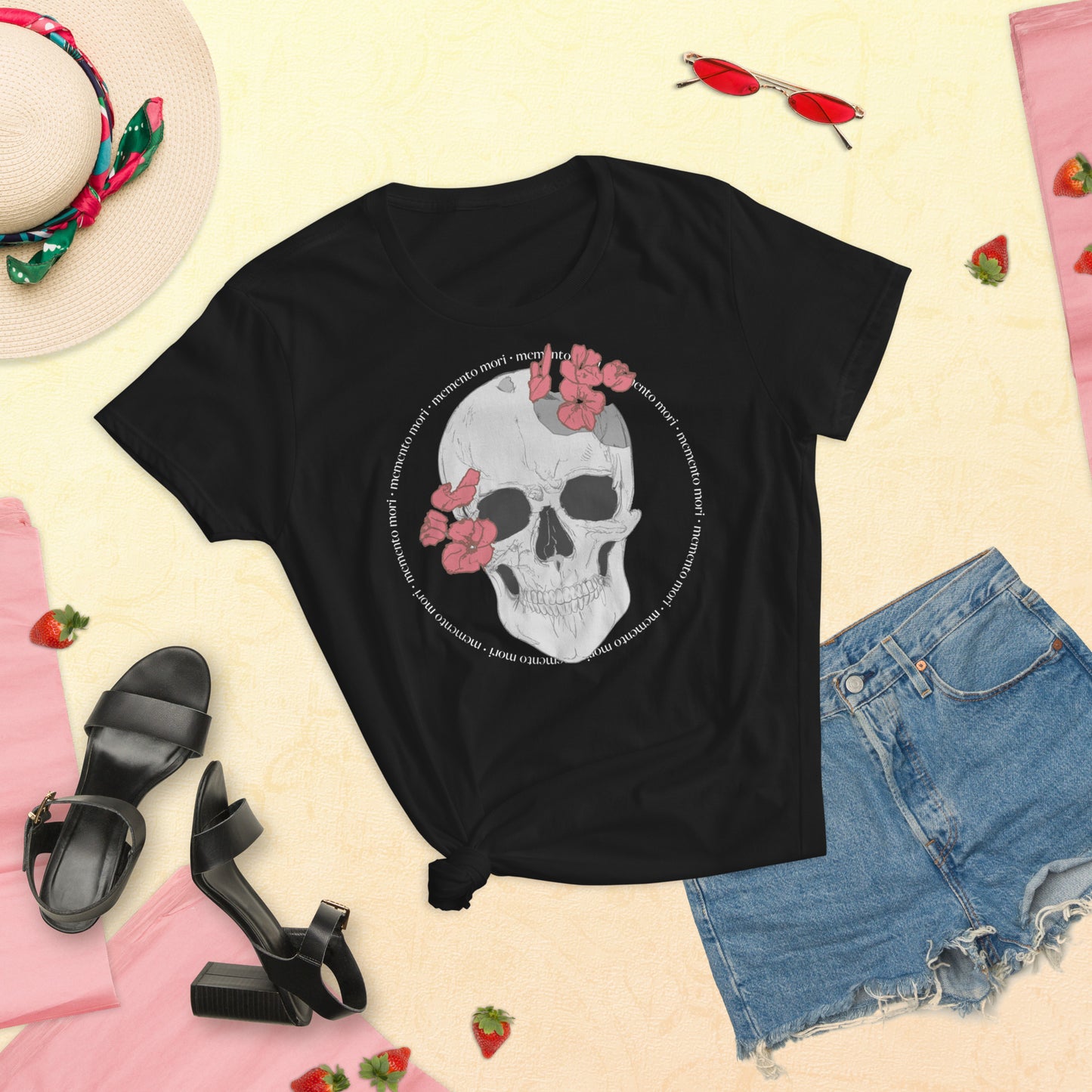 "Memento Mori" - Women's short sleeve t-shirt