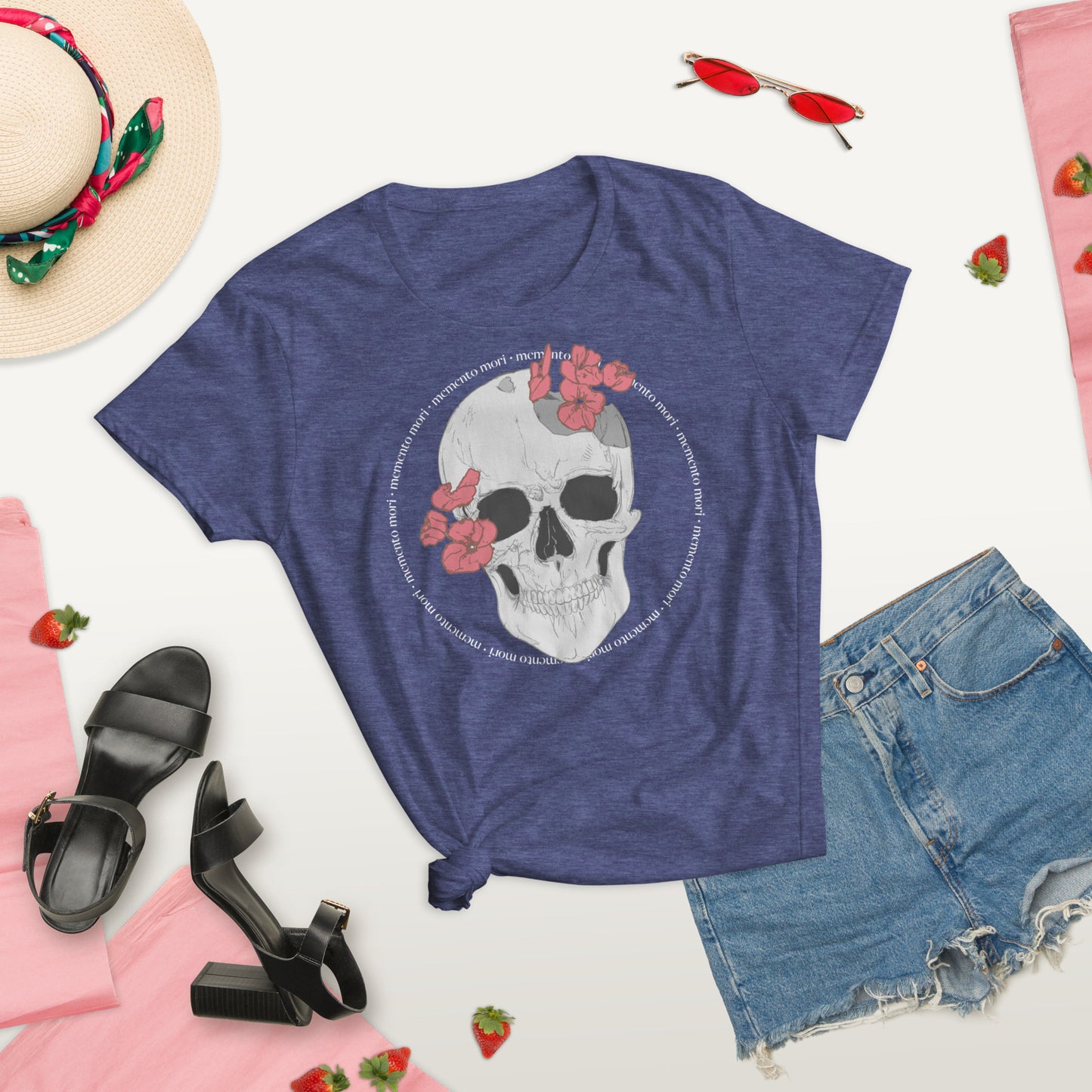 "Memento Mori" - Women's short sleeve t-shirt