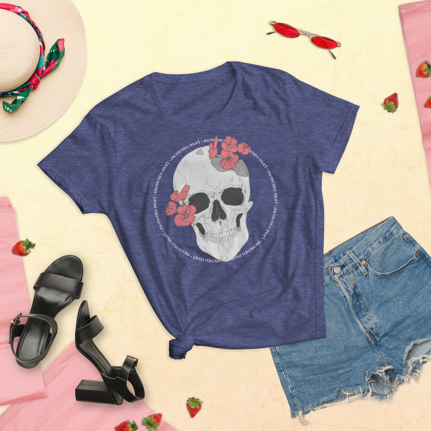"Memento Mori" - Women's short sleeve t-shirt