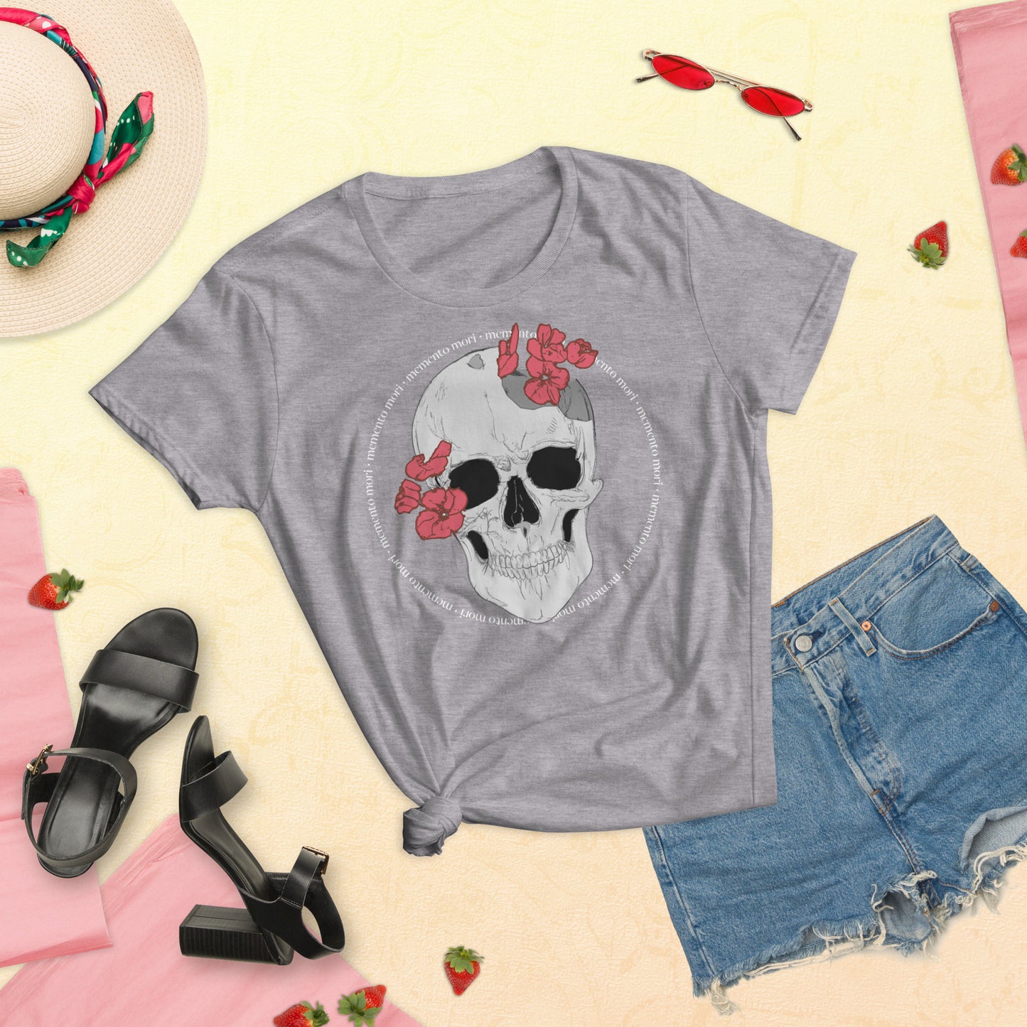 "Memento Mori" - Women's short sleeve t-shirt