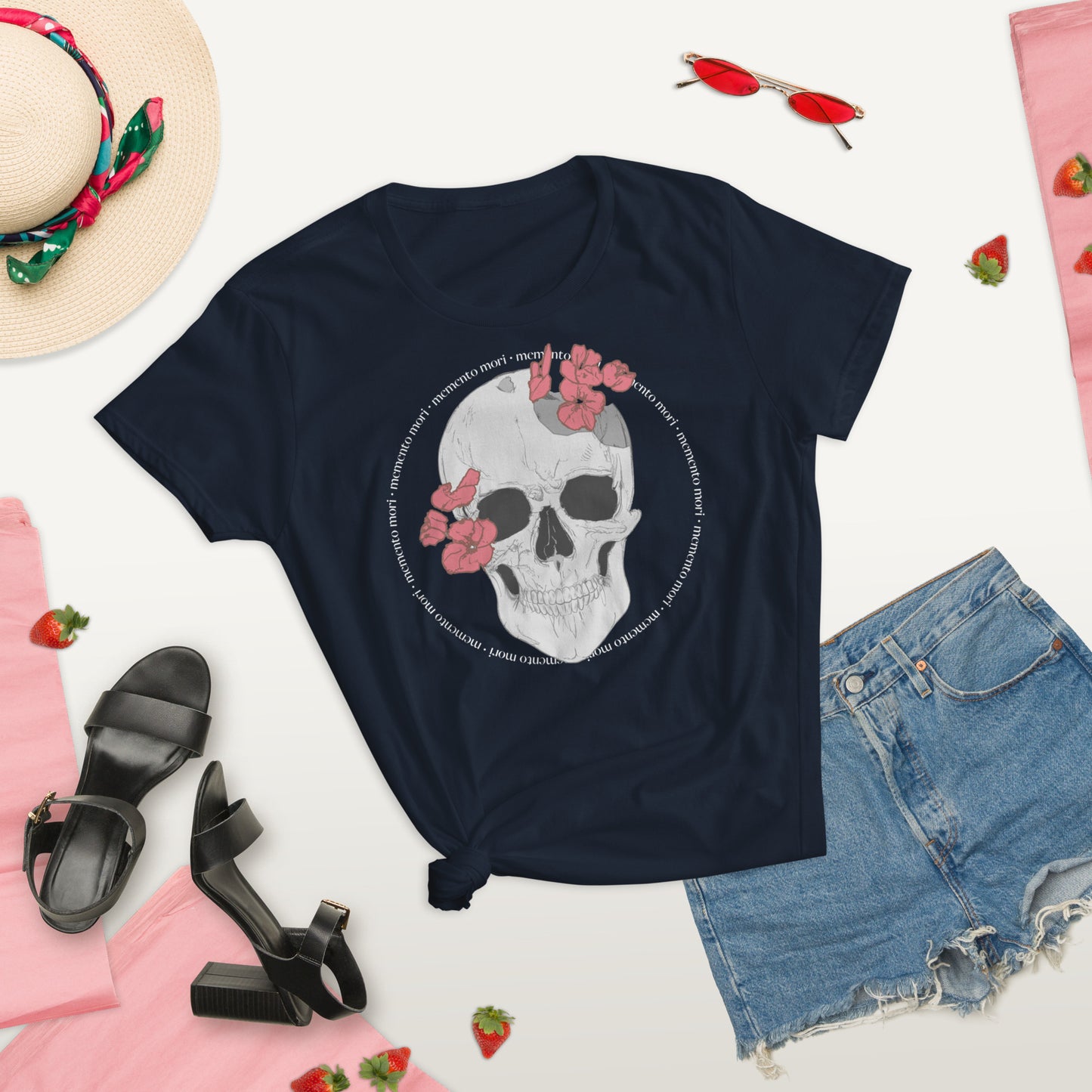 "Memento Mori" - Women's short sleeve t-shirt