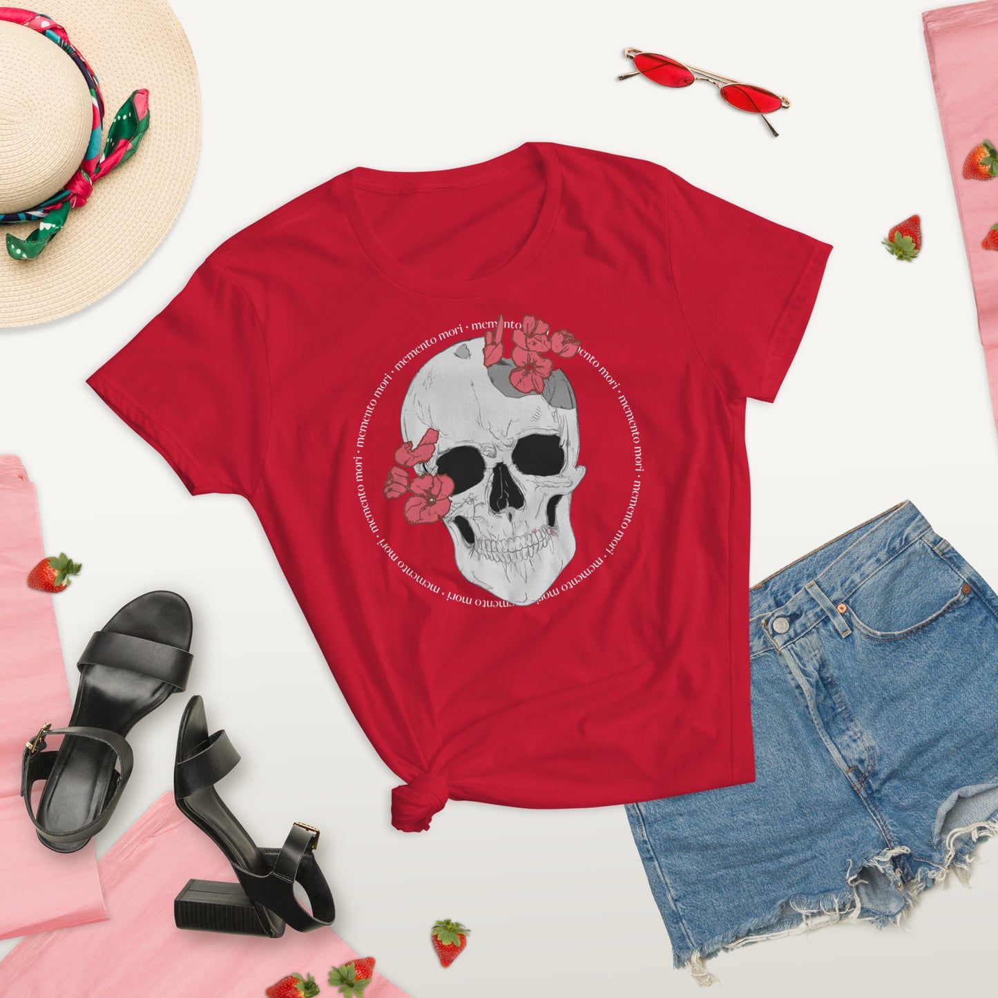 "Memento Mori" - Women's short sleeve t-shirt