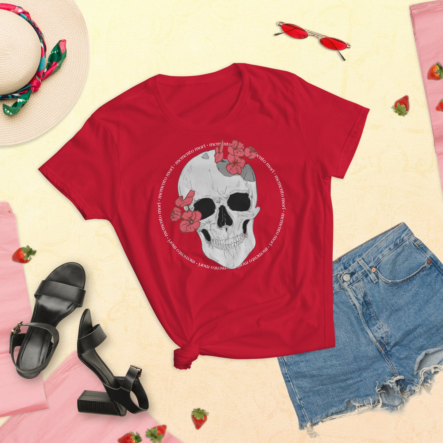 "Memento Mori" - Women's short sleeve t-shirt