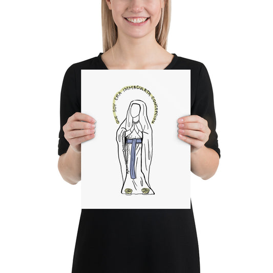 "Our Lady of Lourdes" - Print Only
