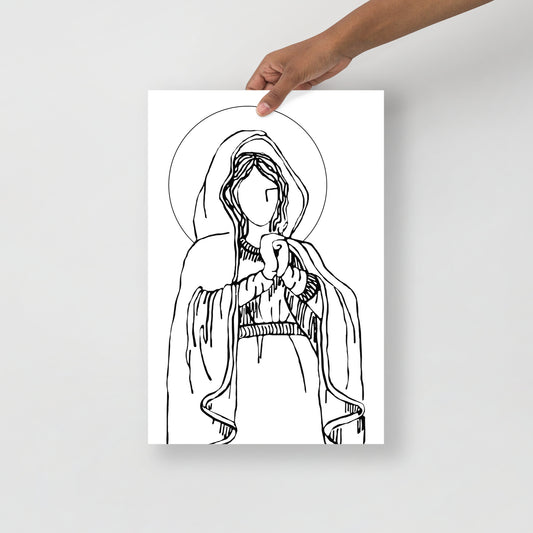 "Blessed Virgin Mary" - Print Only