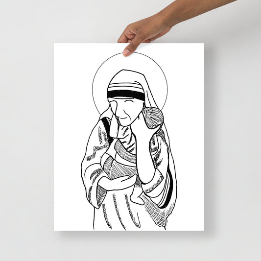 "Mother Teresa and Child" - Print Only