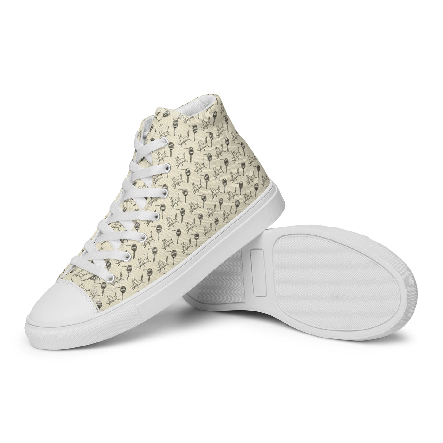 Walking with the Saints | St. John the Baptist—Men’s high top canvas shoes