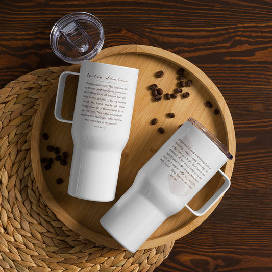 "Jesus AND Coffee | Isaiah 66:1–2" - Travel Mug