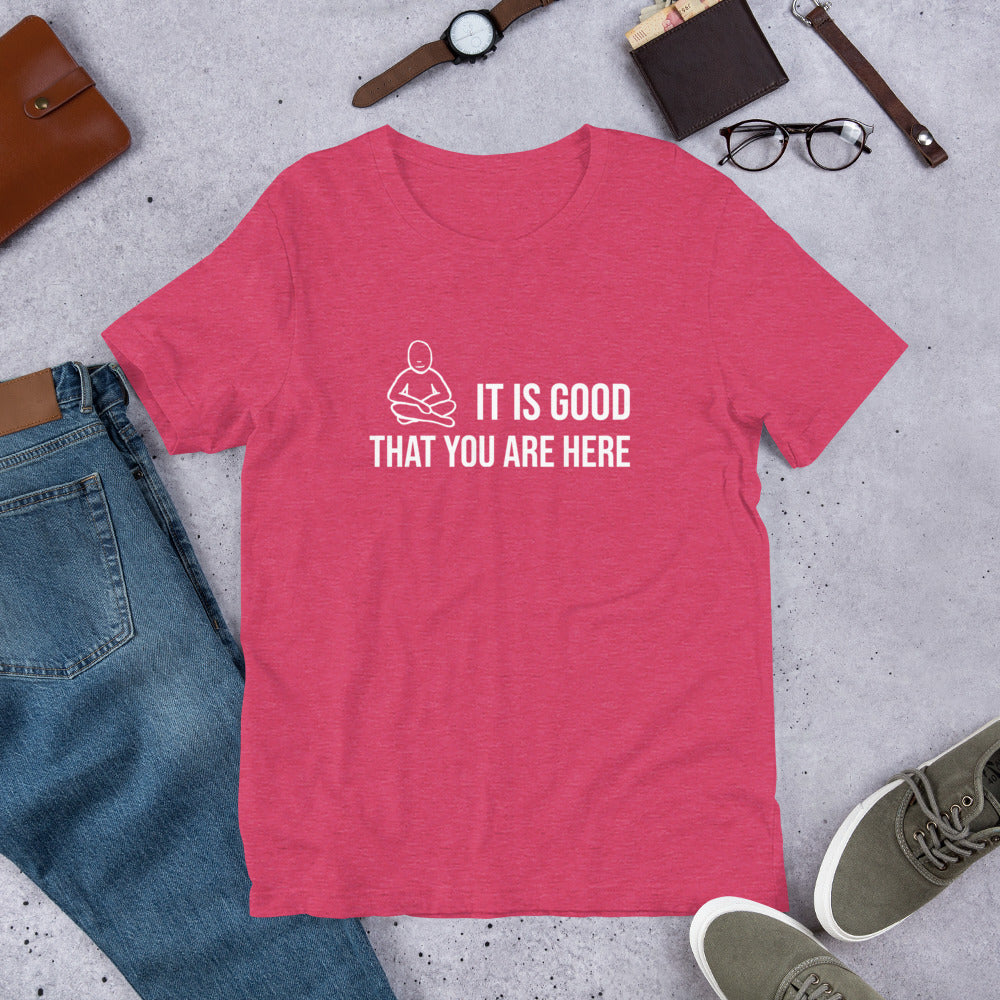 "It Is Good" White Text - Unisex t-shirt