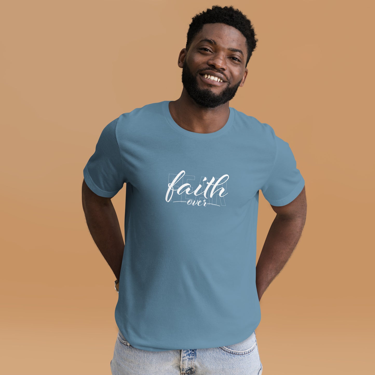 "Faith Over Fear" White Text - Unisex Tee