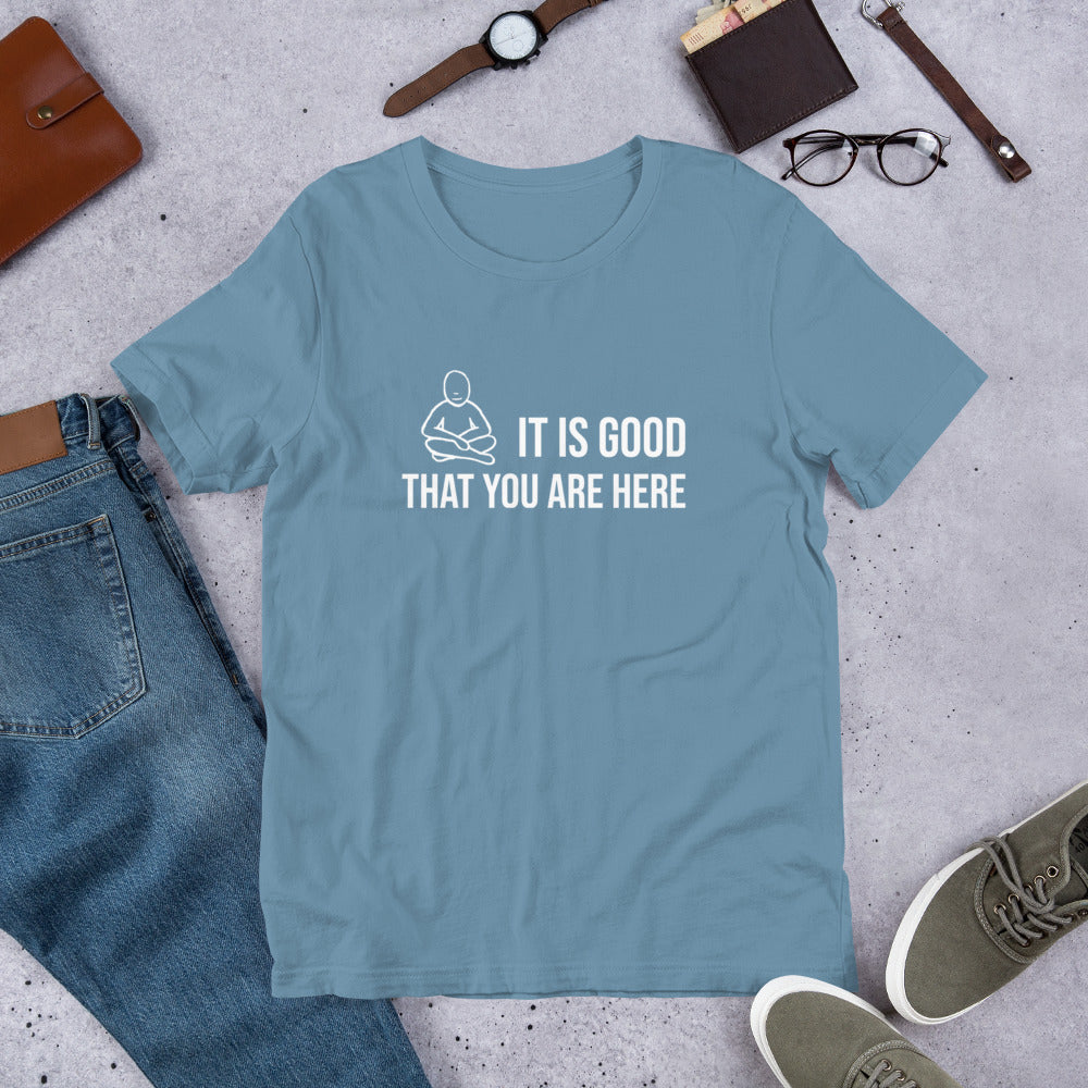 "It Is Good" White Text - Unisex t-shirt