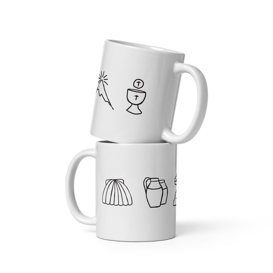 "Jesus AND Coffee | Luminous Mysteries" – White Mug