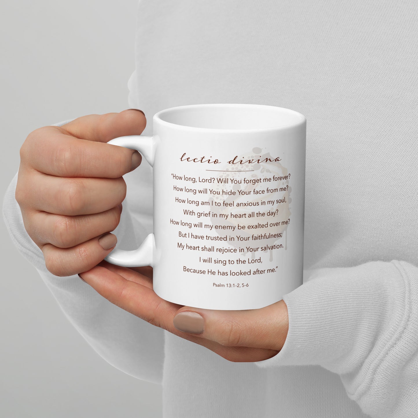 "Jesus AND Coffee | Psalm 13:1–2, 5–6" - White Mug