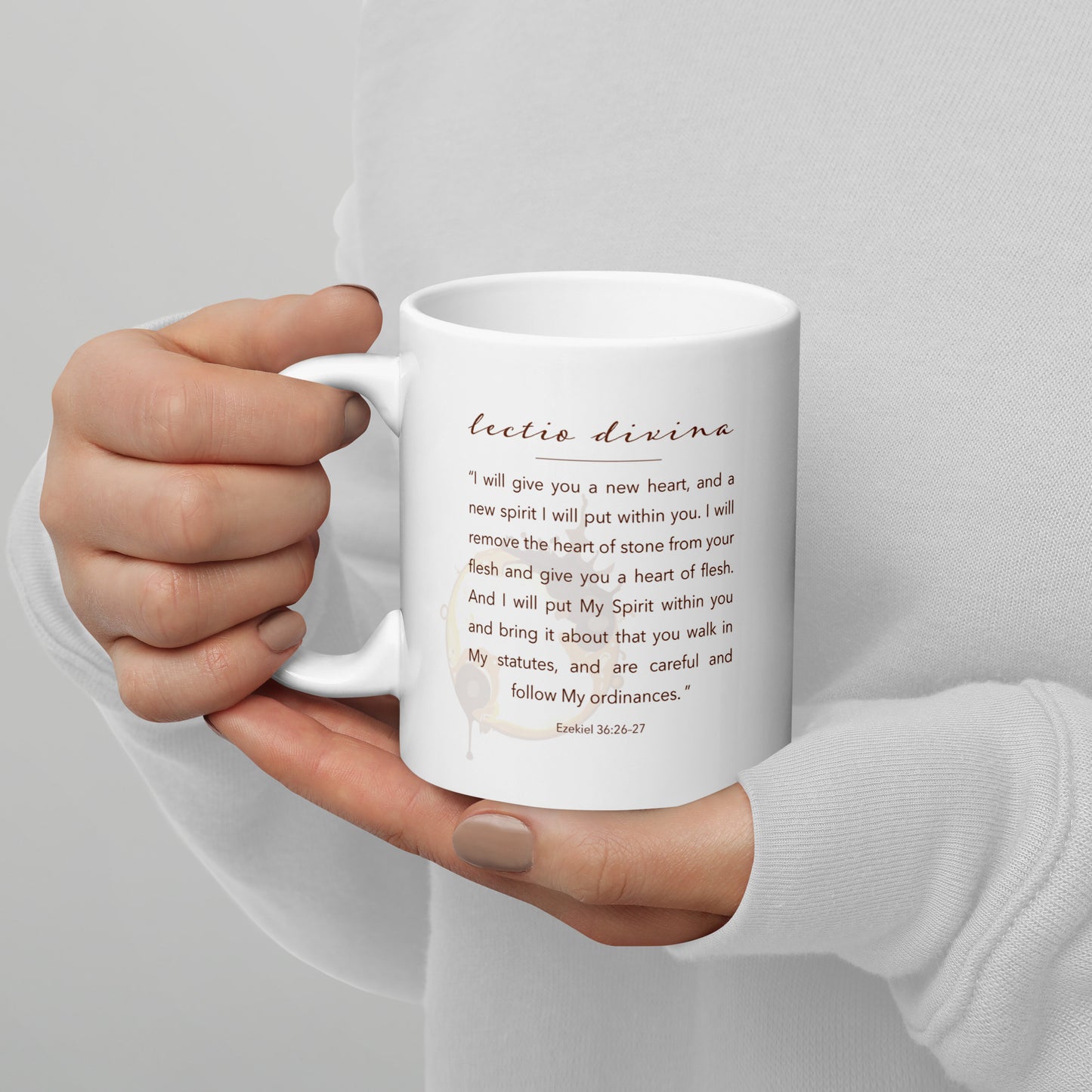 "Jesus AND Coffee | Ezekiel 36:26–27" - White Mug