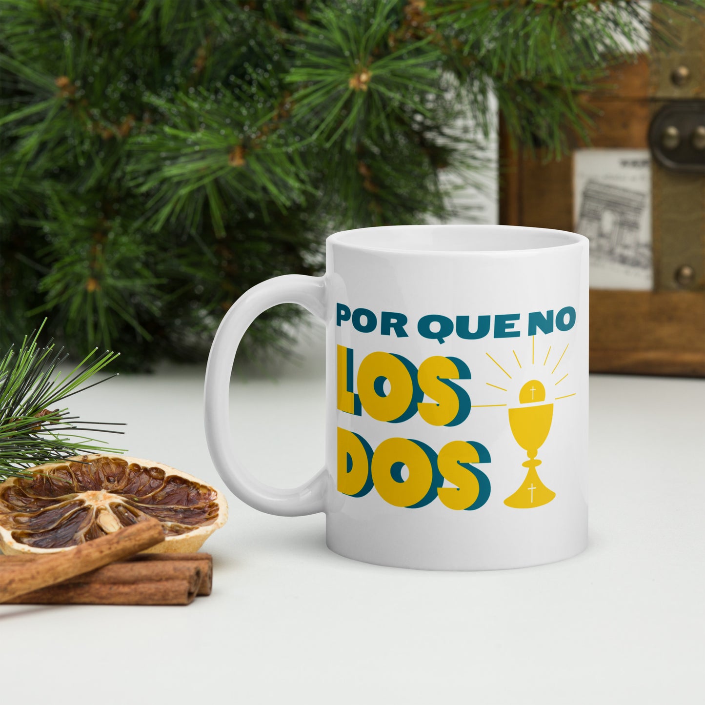 "Jesus AND Coffee | Los Dos" – White Mug