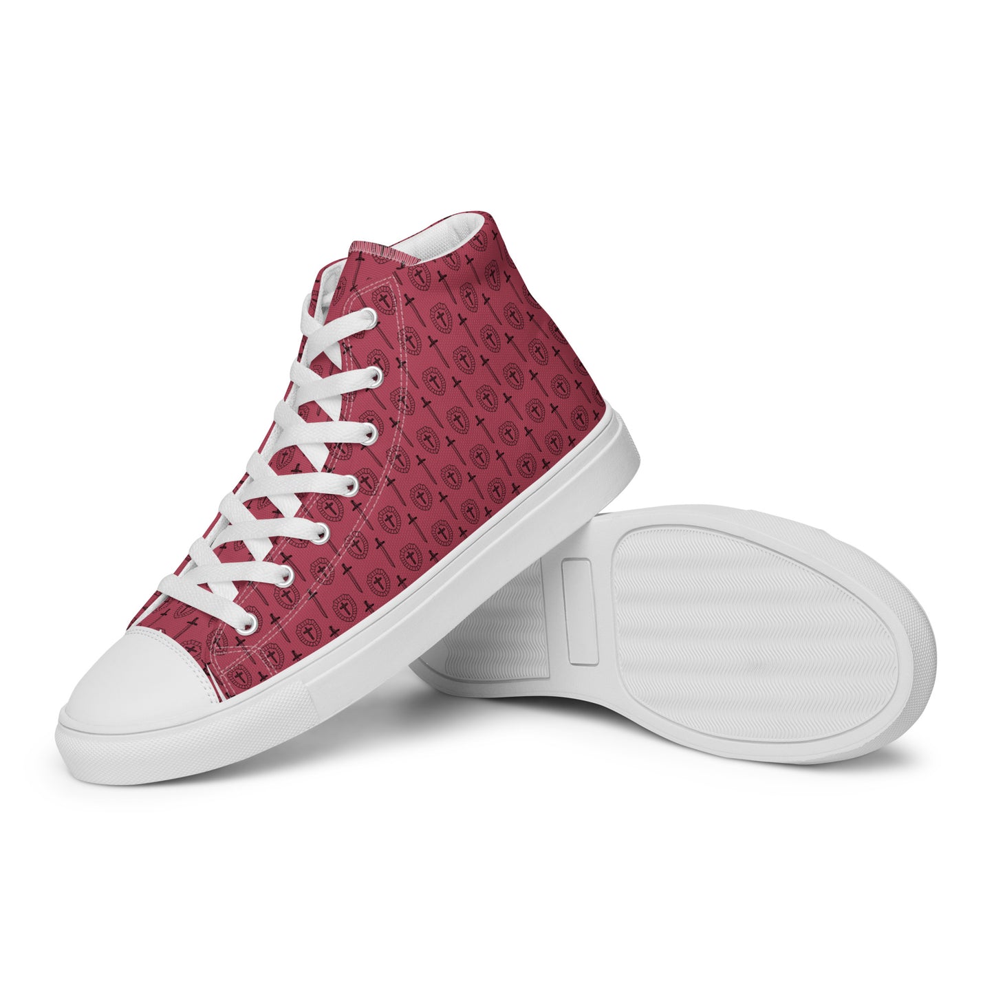 Walking with the Saints | St. Michael the Archangel—Women’s high top canvas shoes