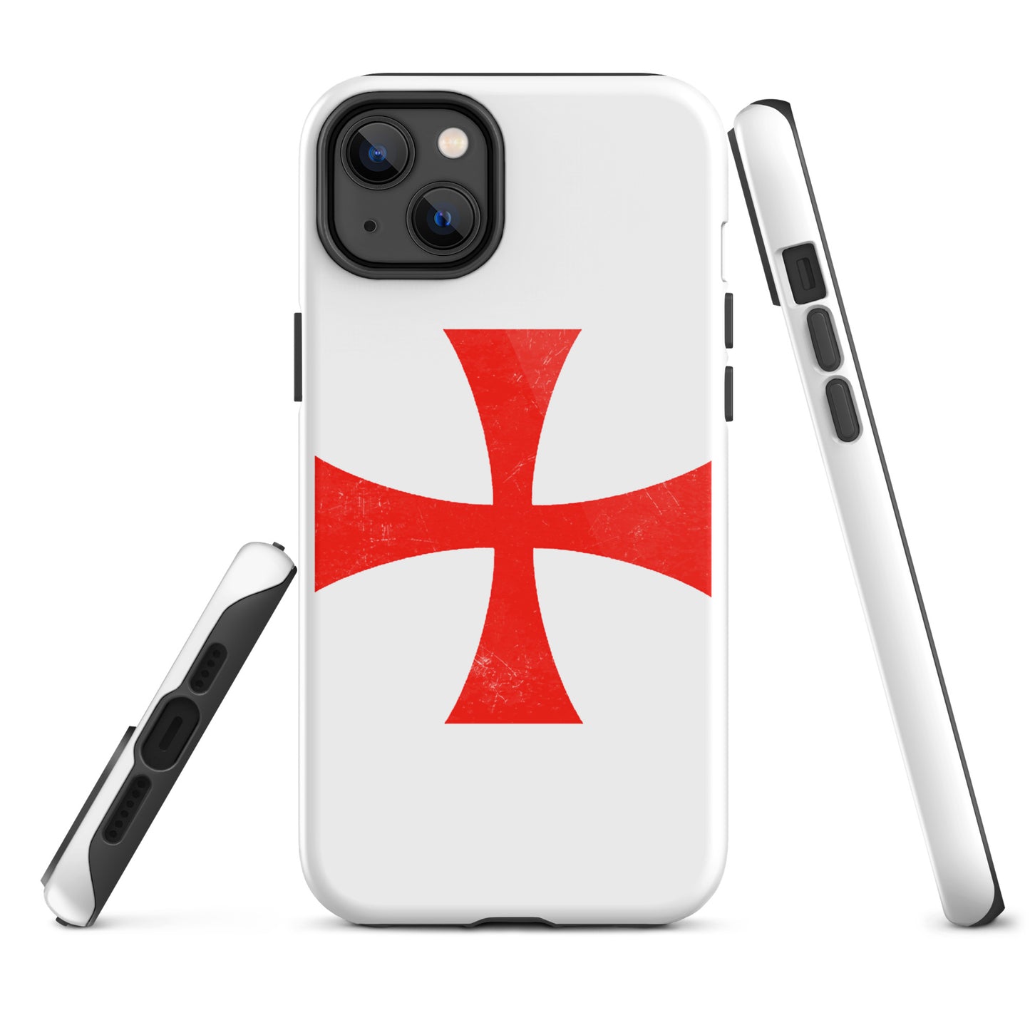 "Battleworn Templar Cross" - iPhone case